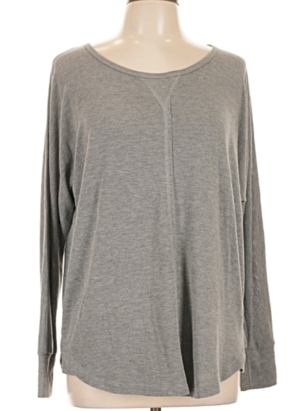 Cable & Gauge Gray Long Sleeve Pullover Sweater Size Large